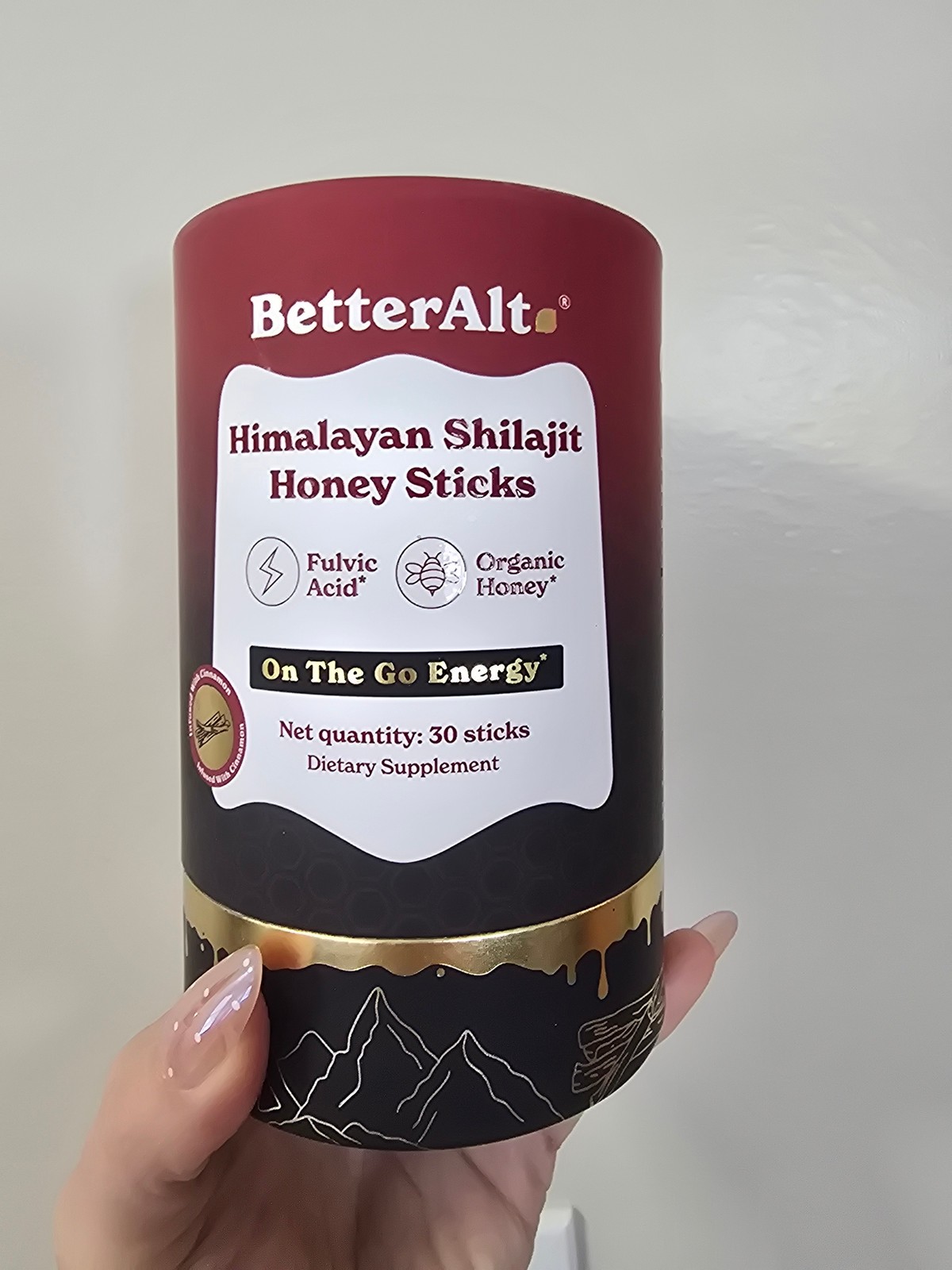 BetterAlt Himalayan Shilajit Honey Sticks 30 On-the-Go Energy Boost
