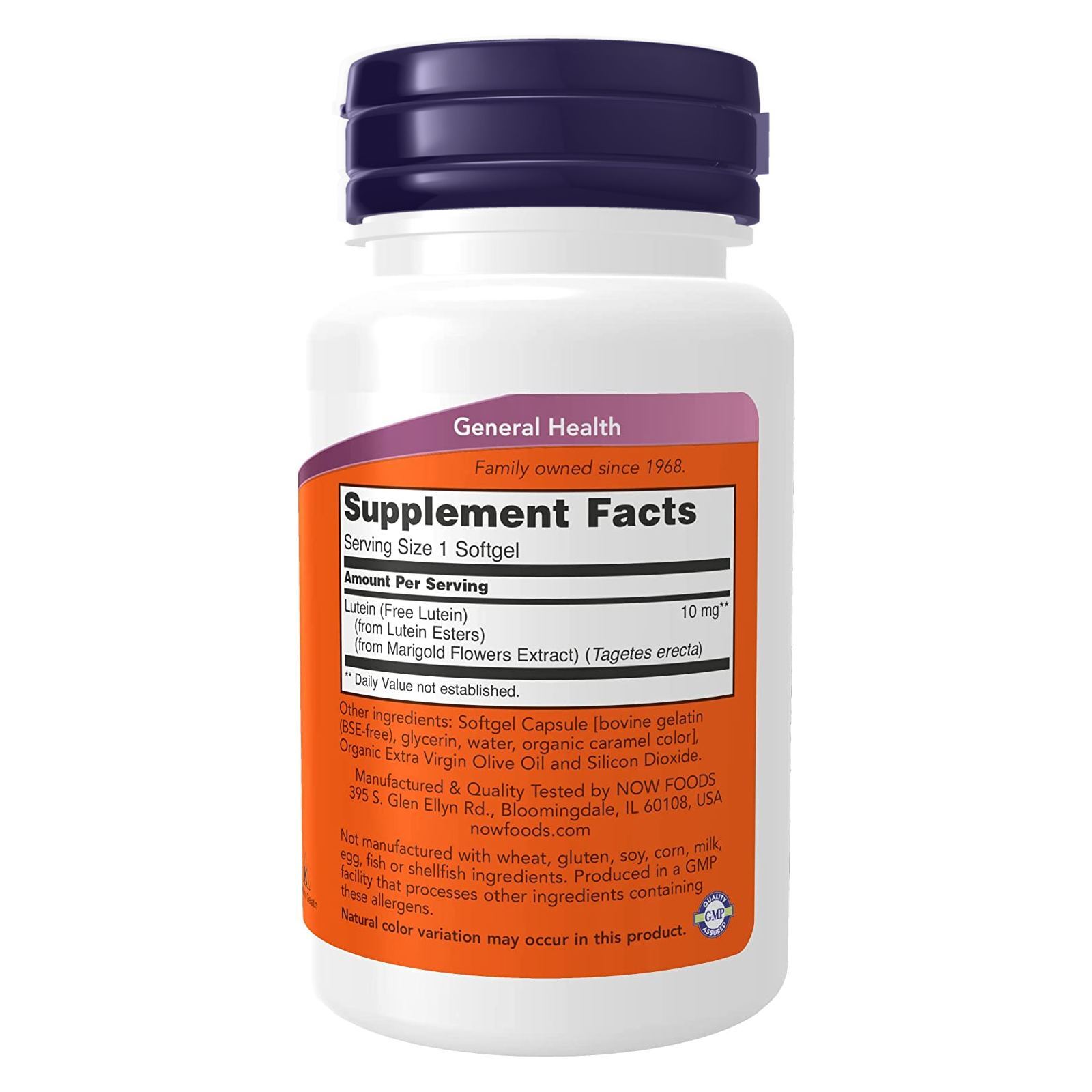 3 x NOW Lutein from Xangold 60 Softgels Eye Health Support