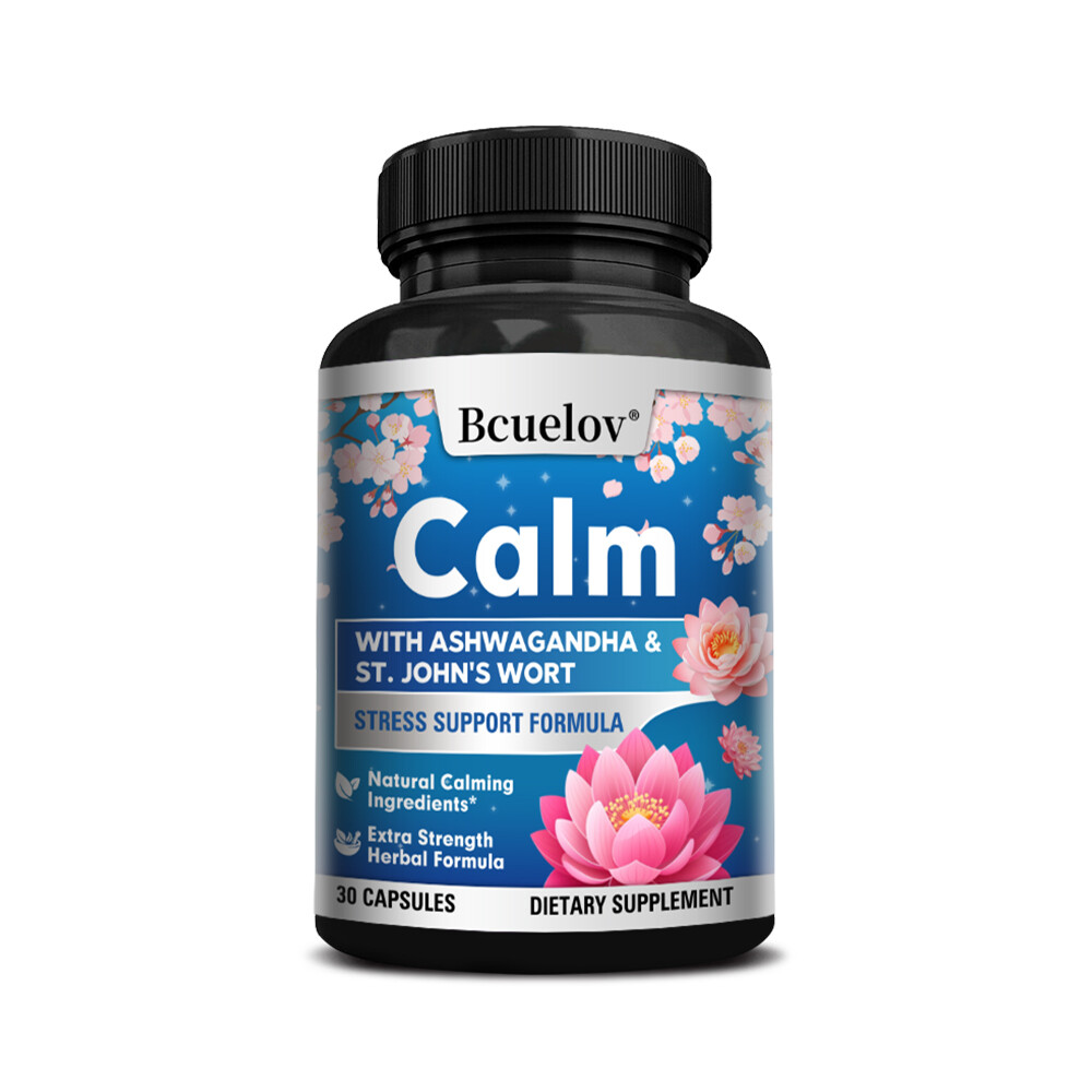 Natural Stress Relief Capsules – Calm Emotions – Focus – Contains Ashwagandha