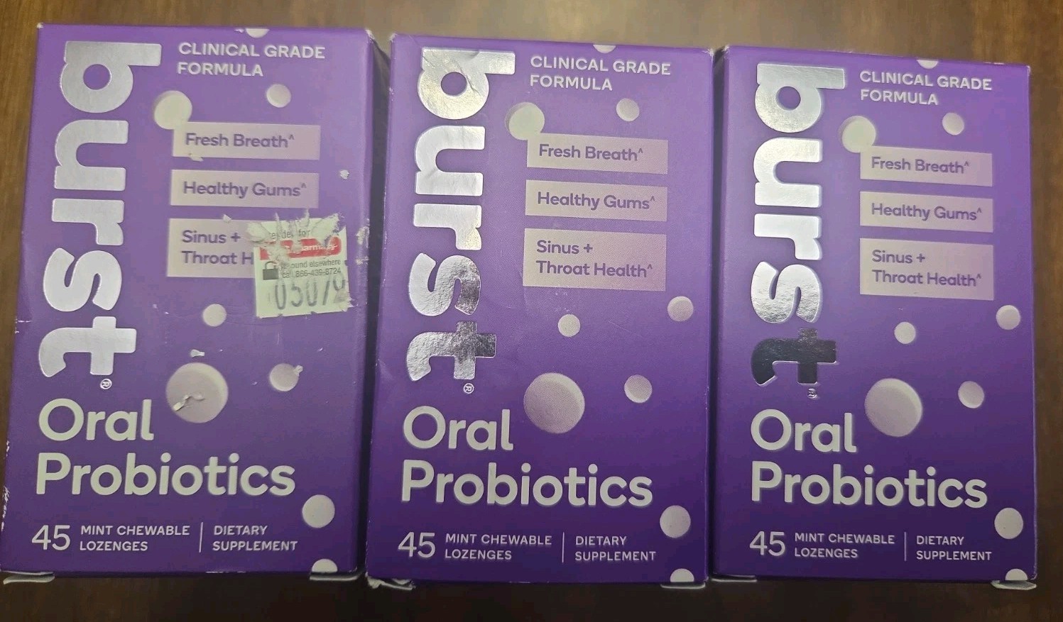 Burst Oral Probiotics 45 Lozenges Mint Fresh Breath SEALED Box Exp 9/26 – 11/26