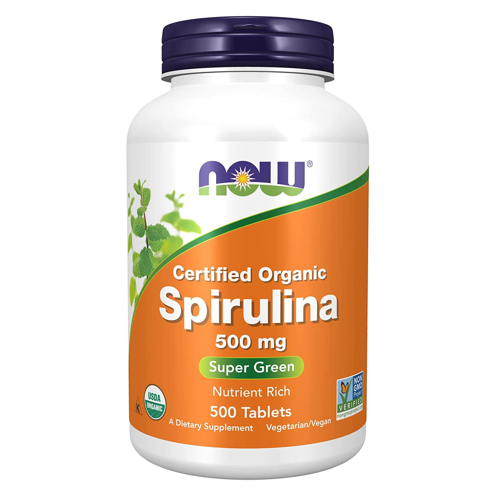 3 x NOW FOODS 100% Natural Spirulina 500 mg 500 Tabs GREEN FOOD MADE
