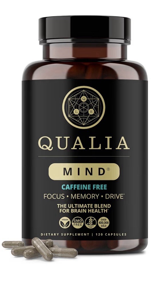 Qualia Mind Caffeine Free Focus Memory Ultimate Blend For Brain Health 120 Caps