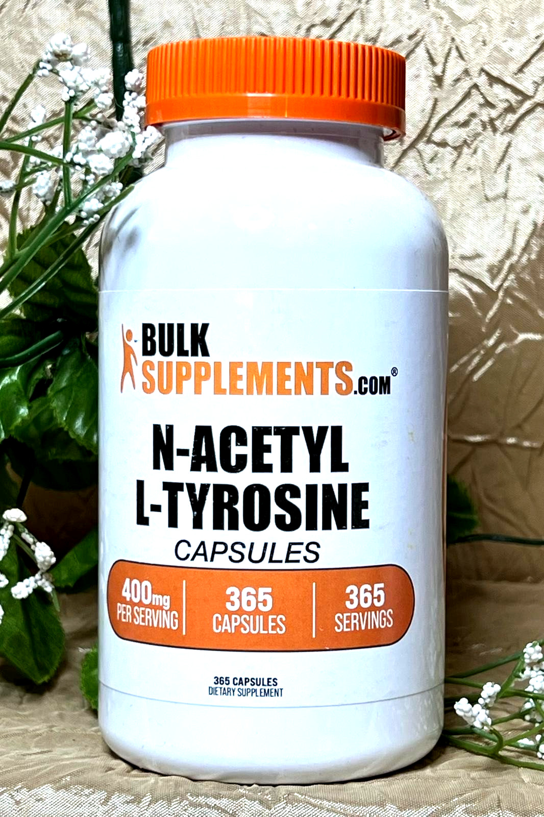 Bulk Supplements N-Acetyl L-Tyrosine (NALT) 400mg ~ 365 Capsules Exp 04/27