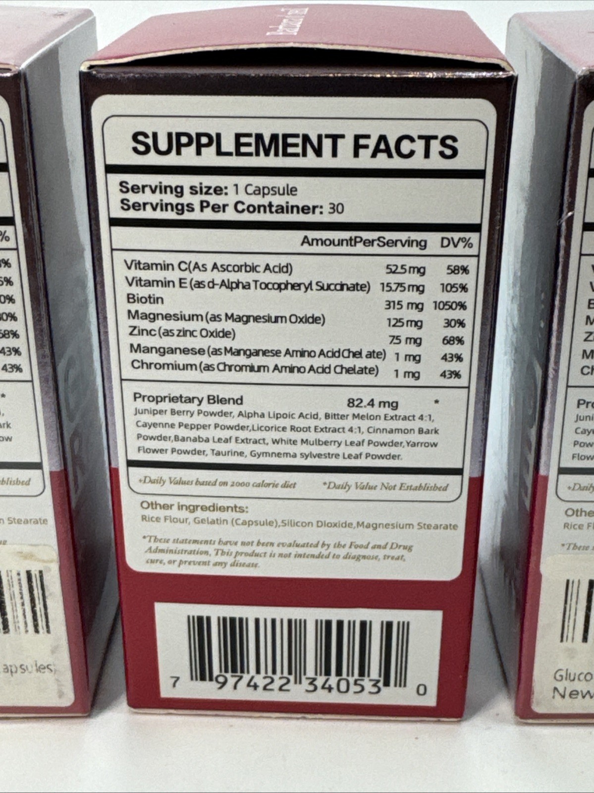 3x- Gluco Revive Blood Support GlucoRevive Glycogen Support 30 caps (60) Exp 527