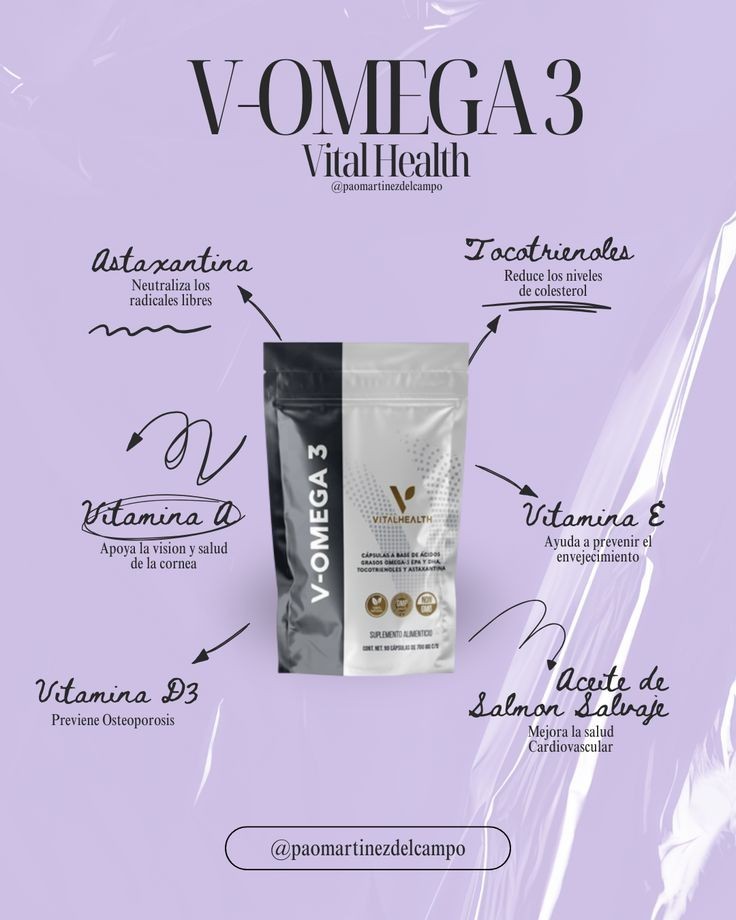 VITAL HEALTH V-OMEGA 3 Vitamins 90 Capsules Free Shipping