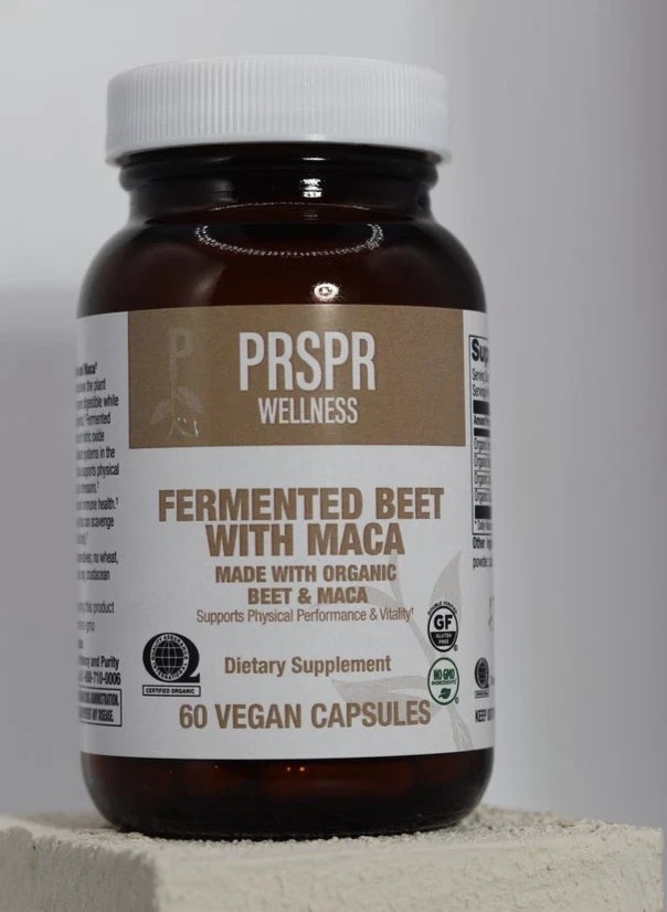 PRSPR Wellness Fermented Beet with Maca 60 Vegan Non-GMO Softgels BB Exp 5/27