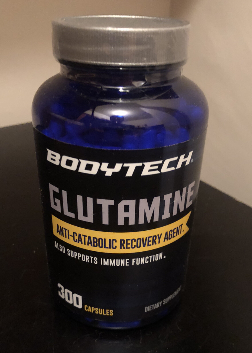 BodyTech Glutamine Recovery Agent & Immune Support 500mg (300 Capsules/serving)