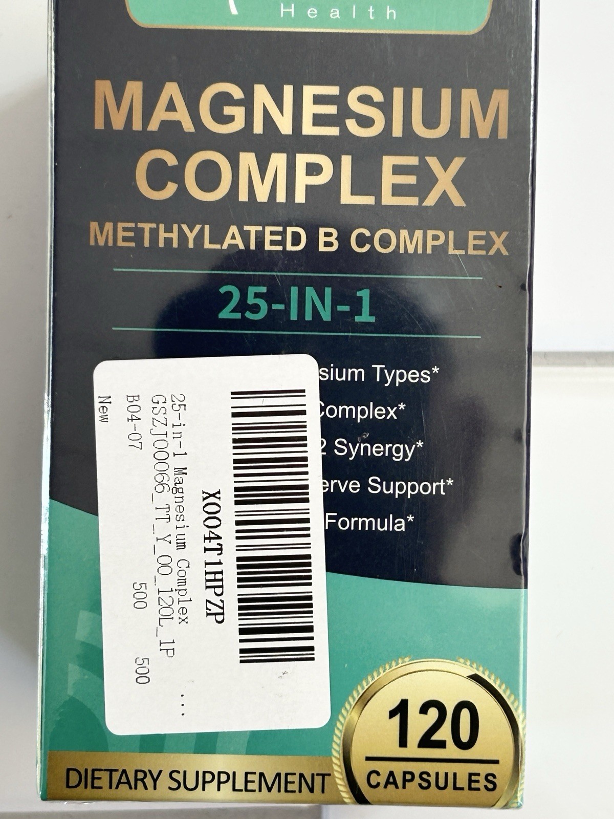 Totaria Health Magnesium Complex 25 in 1 – 120ct Energy Mood Nerve Support