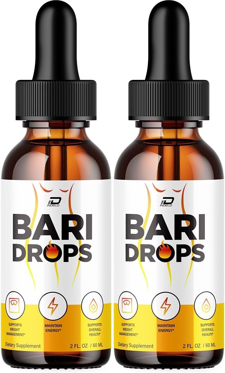 Bari Drops – Natural Wellness Support Supplement 2 FL OZ / 60 mL (2 Pack)