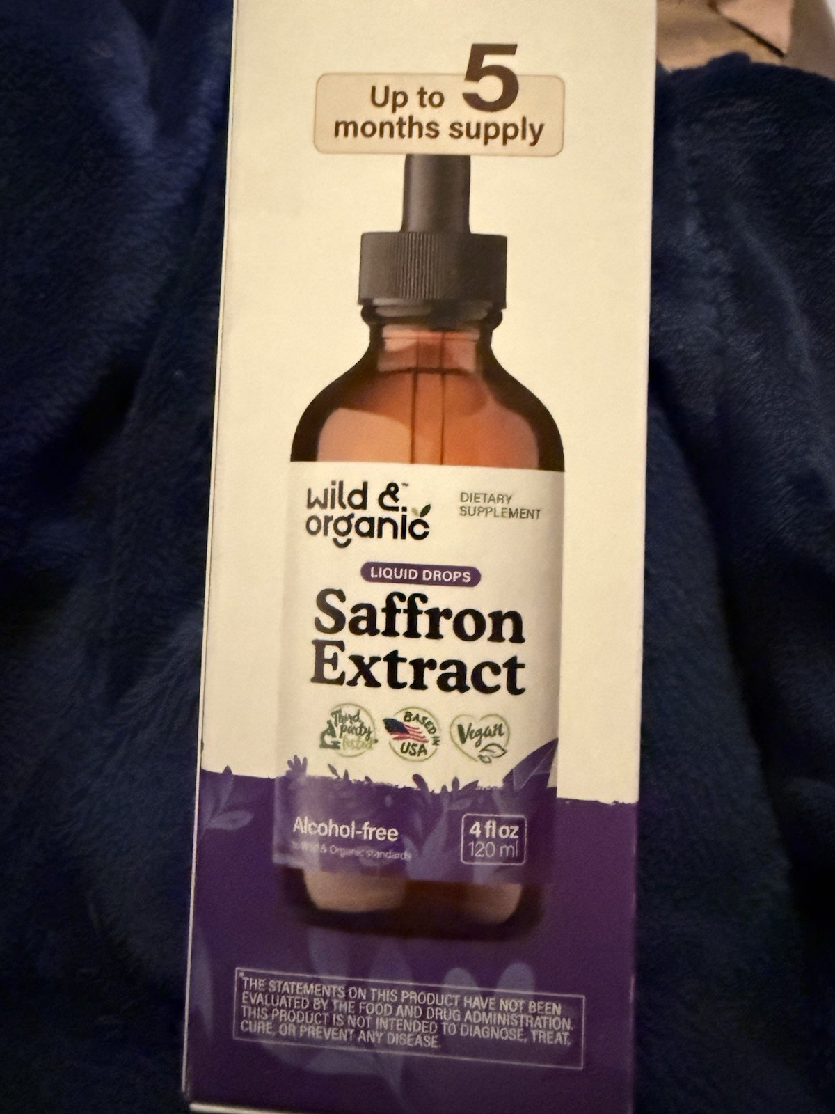 Wild & Saffron Supplements Mood Focus Eye Support Extract Liquid Drops 4 fl oz