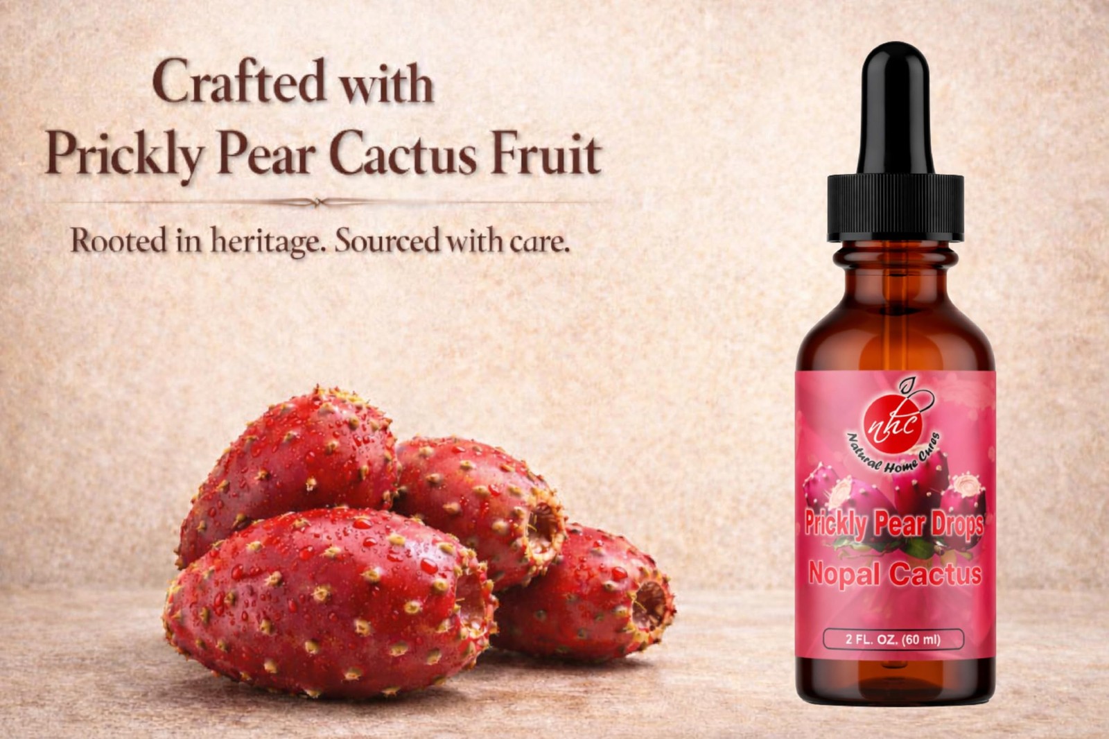 Natural Home Cures Prickly Pear Drops, Concentrated Nopal 2 Fl Oz (Pack of 1)