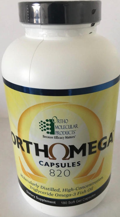 Ortho Molecular Products Orthomega 820 – 180 Softgels