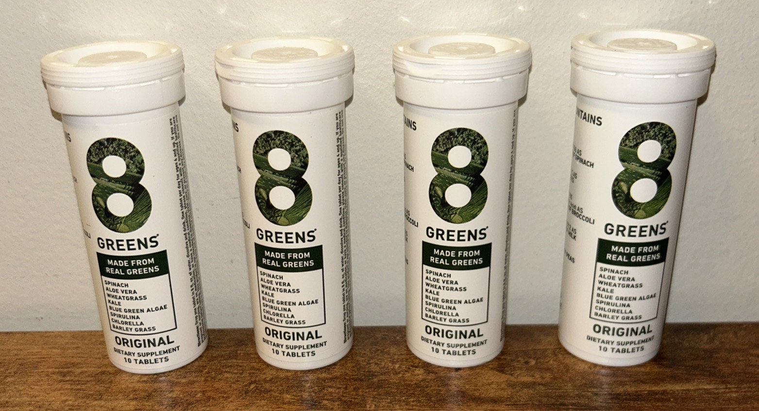 8Greens Original Effervescent Tablets 10ct Pack of 4 EXP 01/2028 Superfood