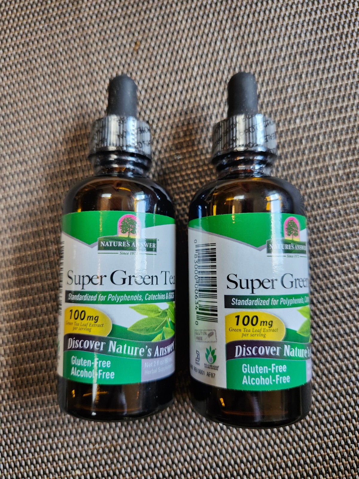 Nature s Answer Super Green Tea Alcohol-Free 2 fl oz 60 ml – 2 Bottles