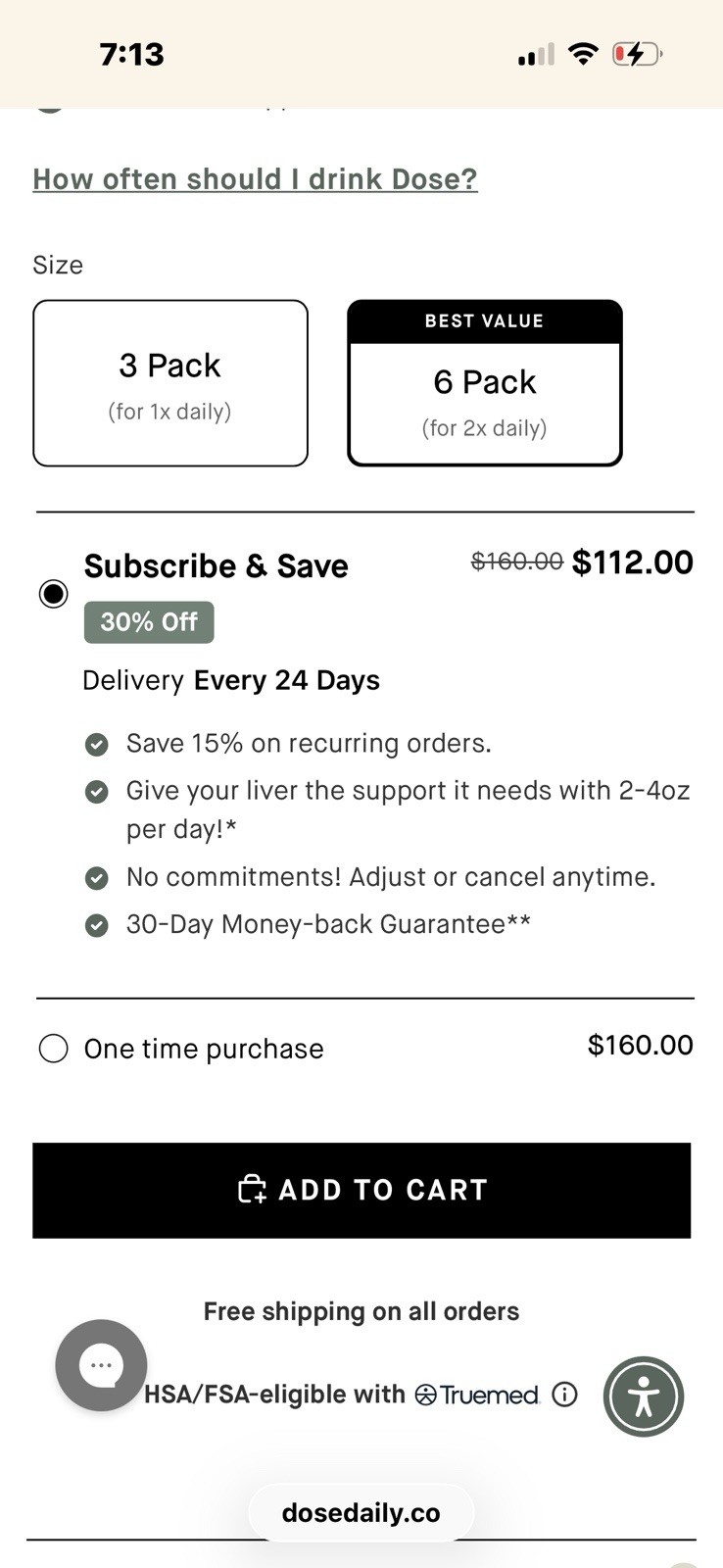 Dose Liver Support Liquid Dietary Supplement 16 fl oz (472 mL) 6-Pack