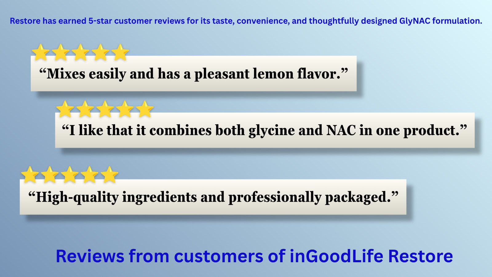 GlyNAC Powder Supplement | Glycine NAC | Supports Glutathione | 30 Servings