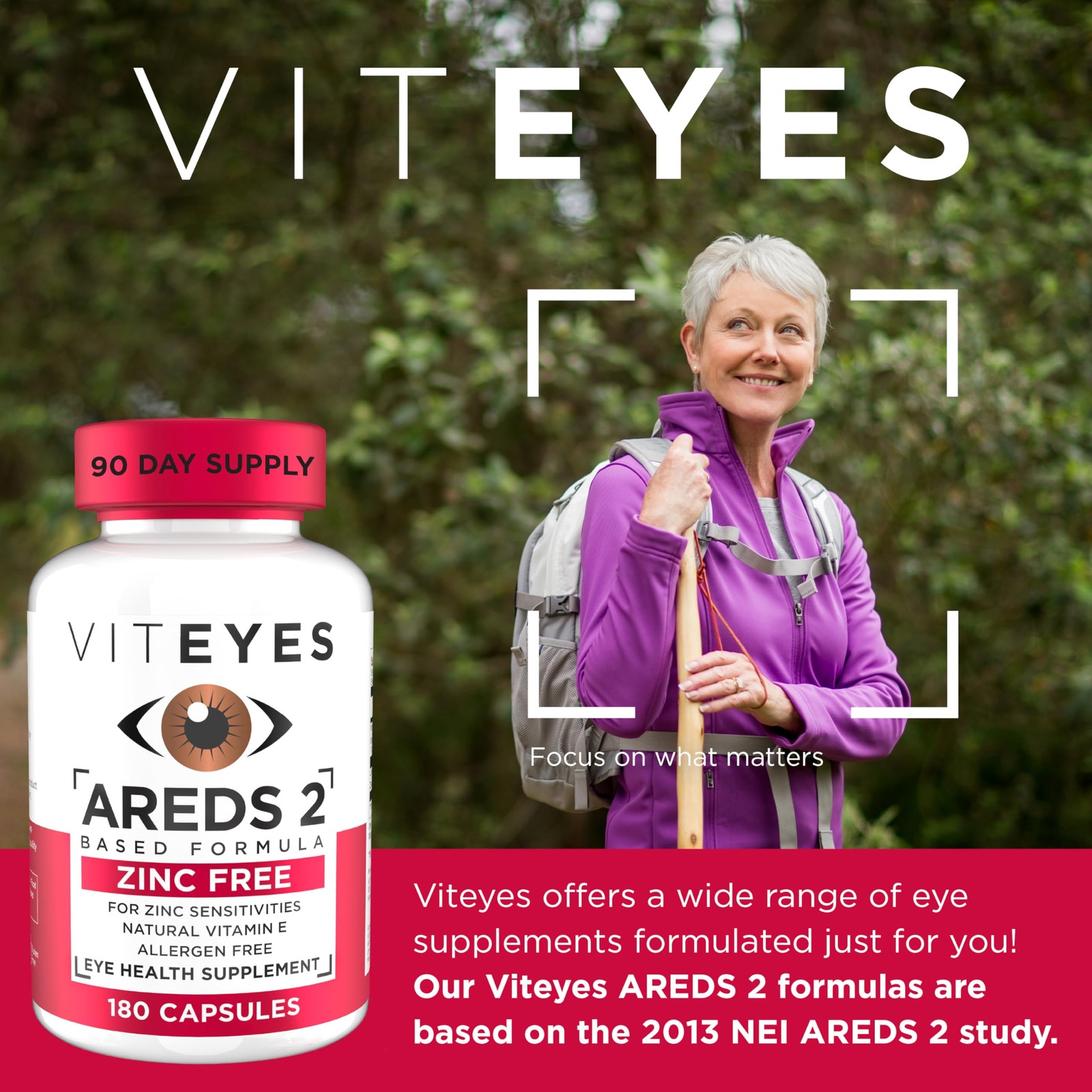 Viteyes AREDS 2 Zinc Free Macular 60 Count (Pack of 1), Capsule