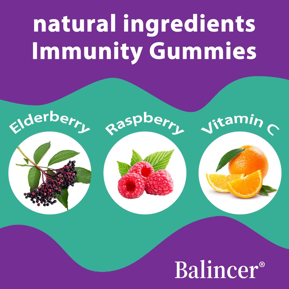 Kids Elderberry Immune Support Gummies | Vitamin C + Zinc, 30/60 Chews