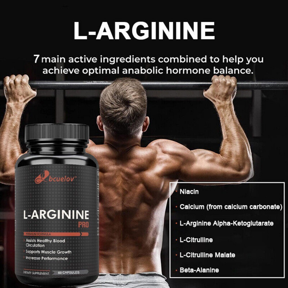 L-Arginin – Nitric Oxide Booster – 800mg- 120 Capsules