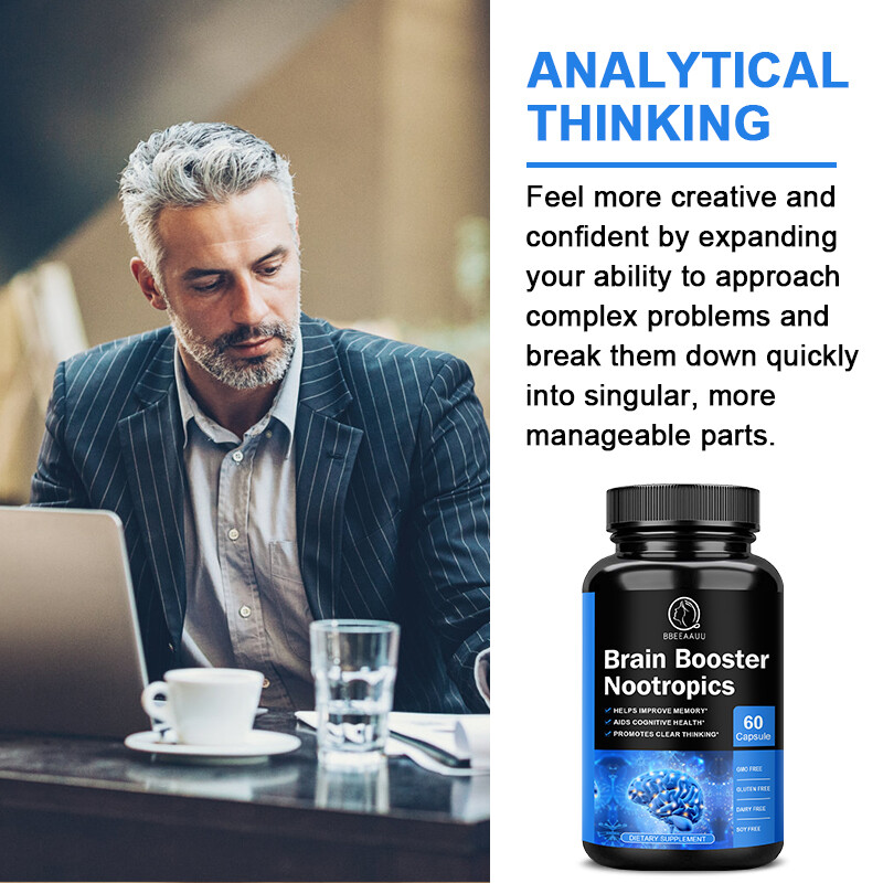 Brain Health & Memory Support – Focus & Mental Clarity Nootropic Supplement, 60