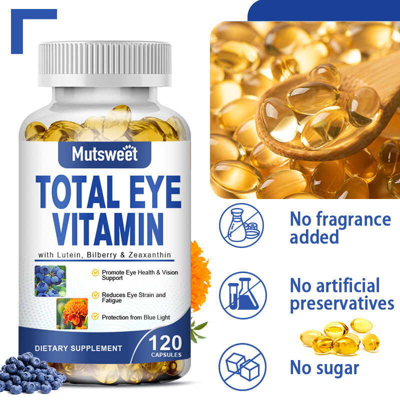 Lutein & Zeaxanthin 20mg/4mg – Eye Health & Vision Support, 120 Softgels