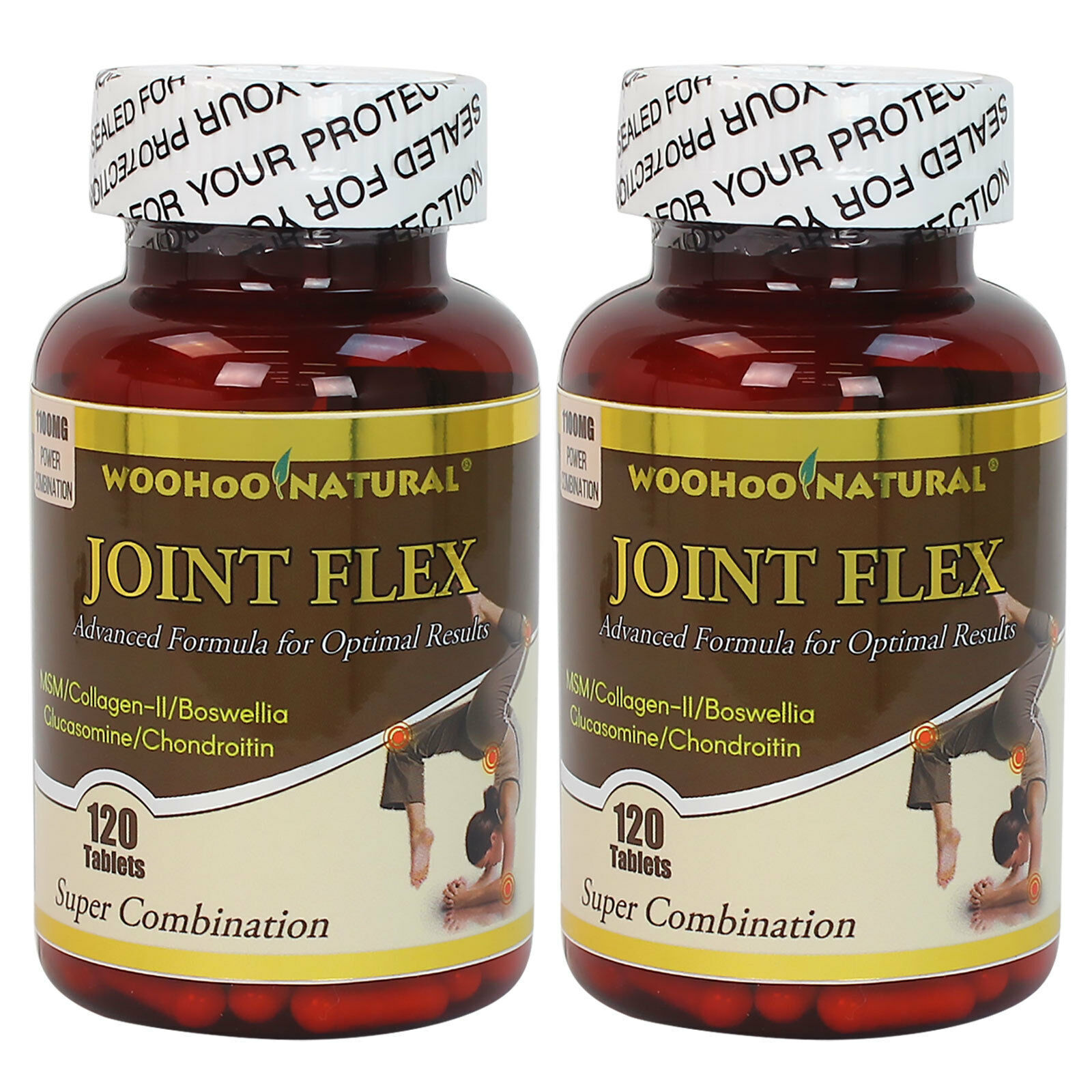 2 x Glucosamine+Chondroitin+MSM+Collagen II+Boswellia Joint Flex Formula 240 CT