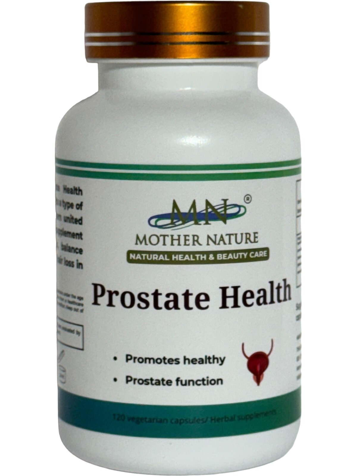 Mother Nature Prostate Health Herbal Supplements for Men – 120 Capsules