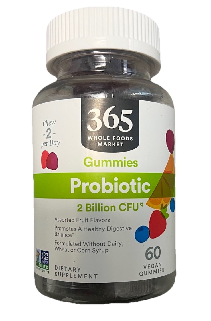 (4) Whl. Fds365 Probiotic Vegan Gummies 60 Count 2 bil cfu digestive health 5/26