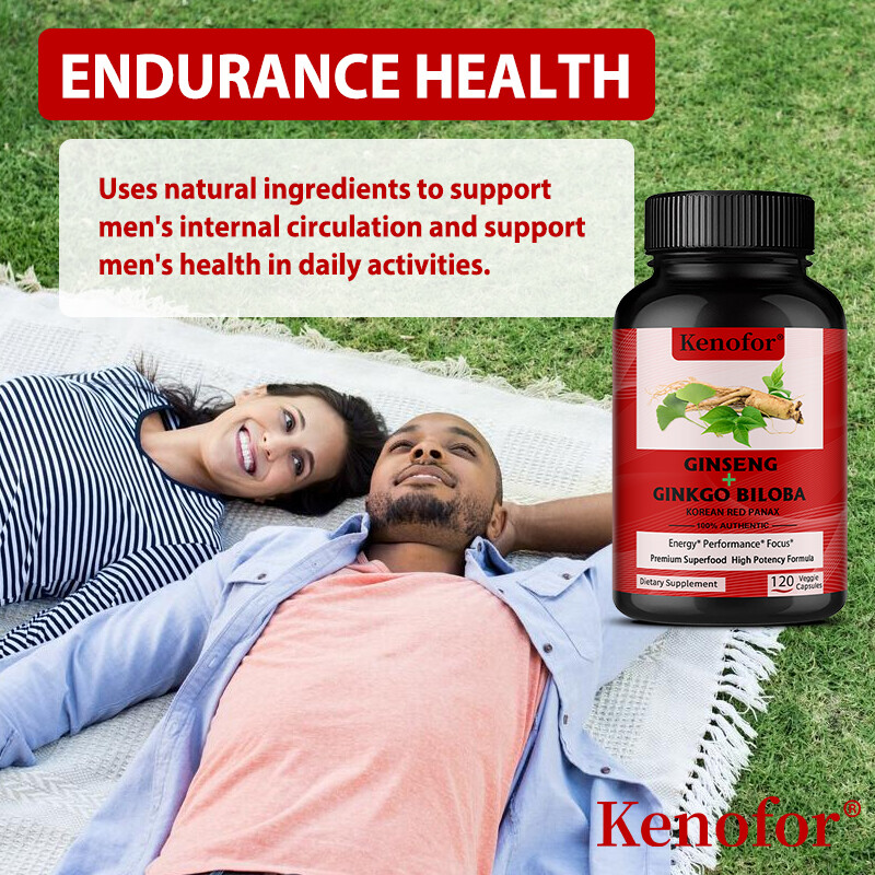 Ginkgo Biloba + Ginseng Capsules – Improved Endurance – Increased Energy