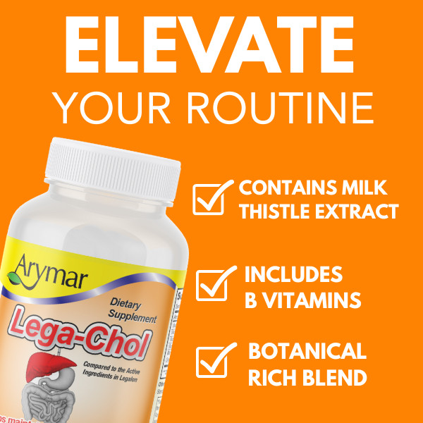 Arymar Lega-chol Liver Health Supplement, 60 Caps – Supports Liver Function