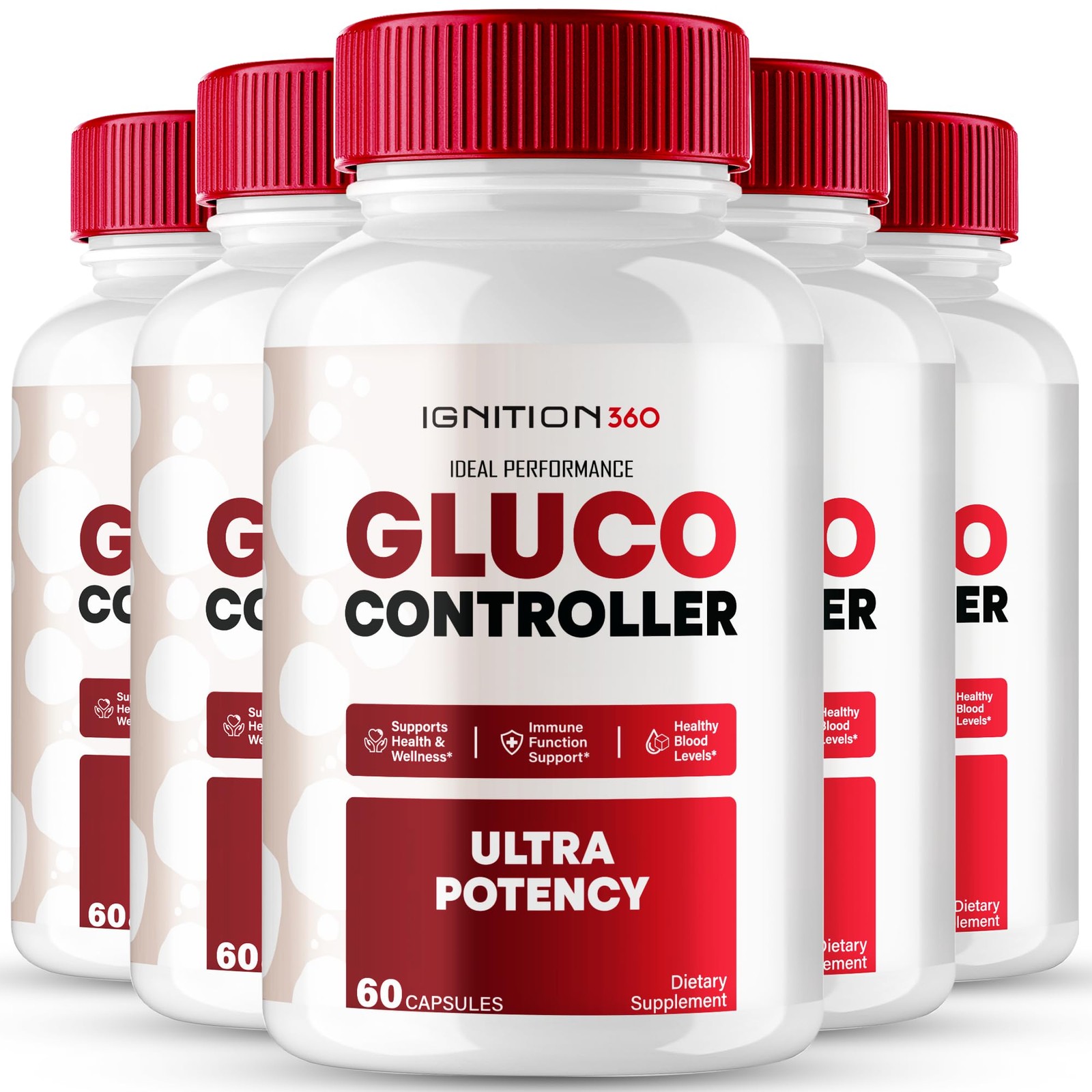 Ignition360 Ignition 360 Blood Sugar Support Supplement – 300 Capsules (5 Pack)