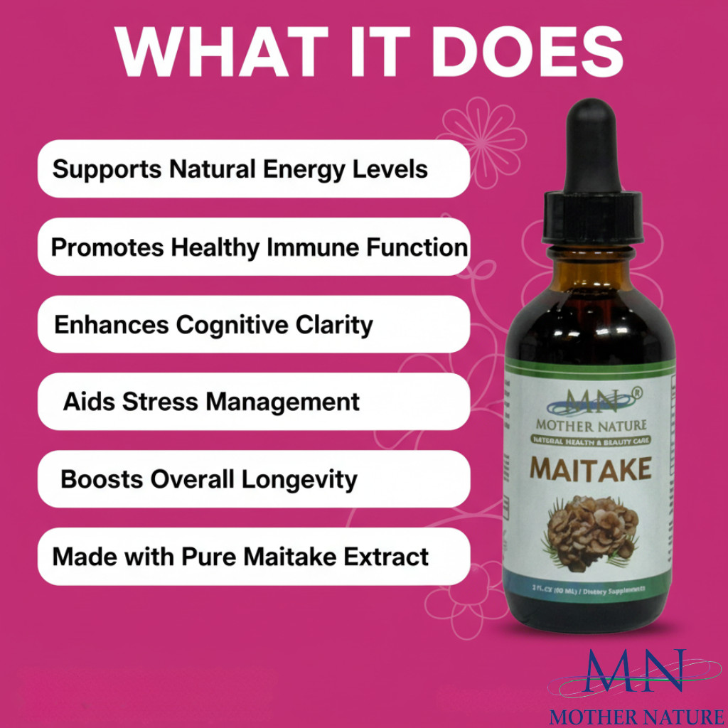 Organic Maitake Mushroom Liquid Extract Drop 2oz Grifola Frondosa Immune Support