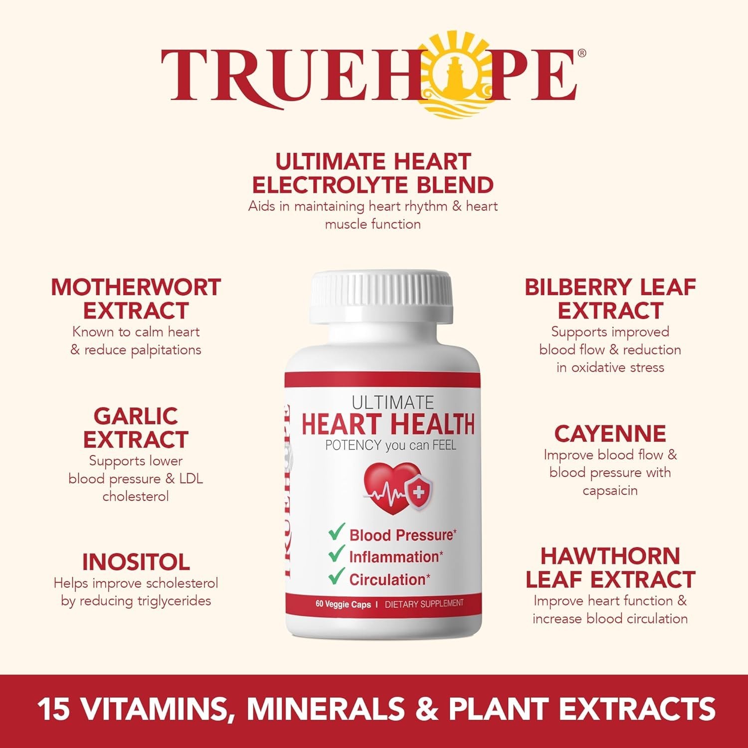 Blood Pressure, Circulation Supplement | Truehope Ultimate Heart Health