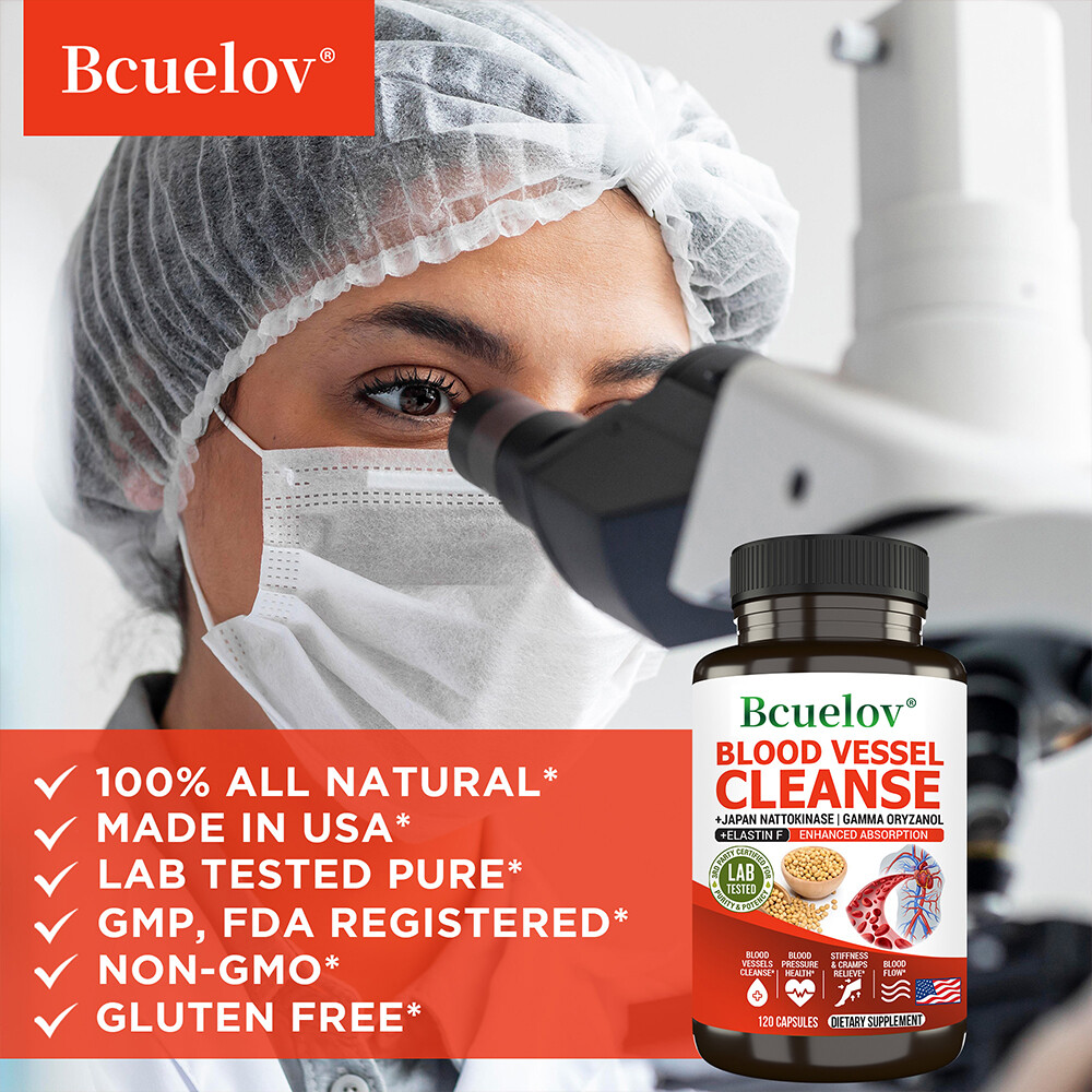 BLOOD VESSEL CLEANSE+JAPAN NATTOKINASE IGAMMA ORYZANOL-BLOOD VESSELS CLEANSE