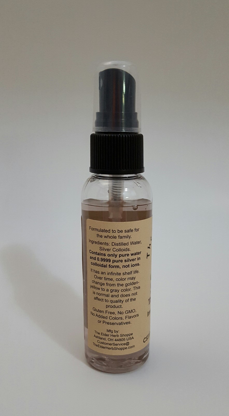 Colloidal Silver (Nano) Throat Spray 2 oz 10 ppm TWIN PACK The Elder Herb Shoppe