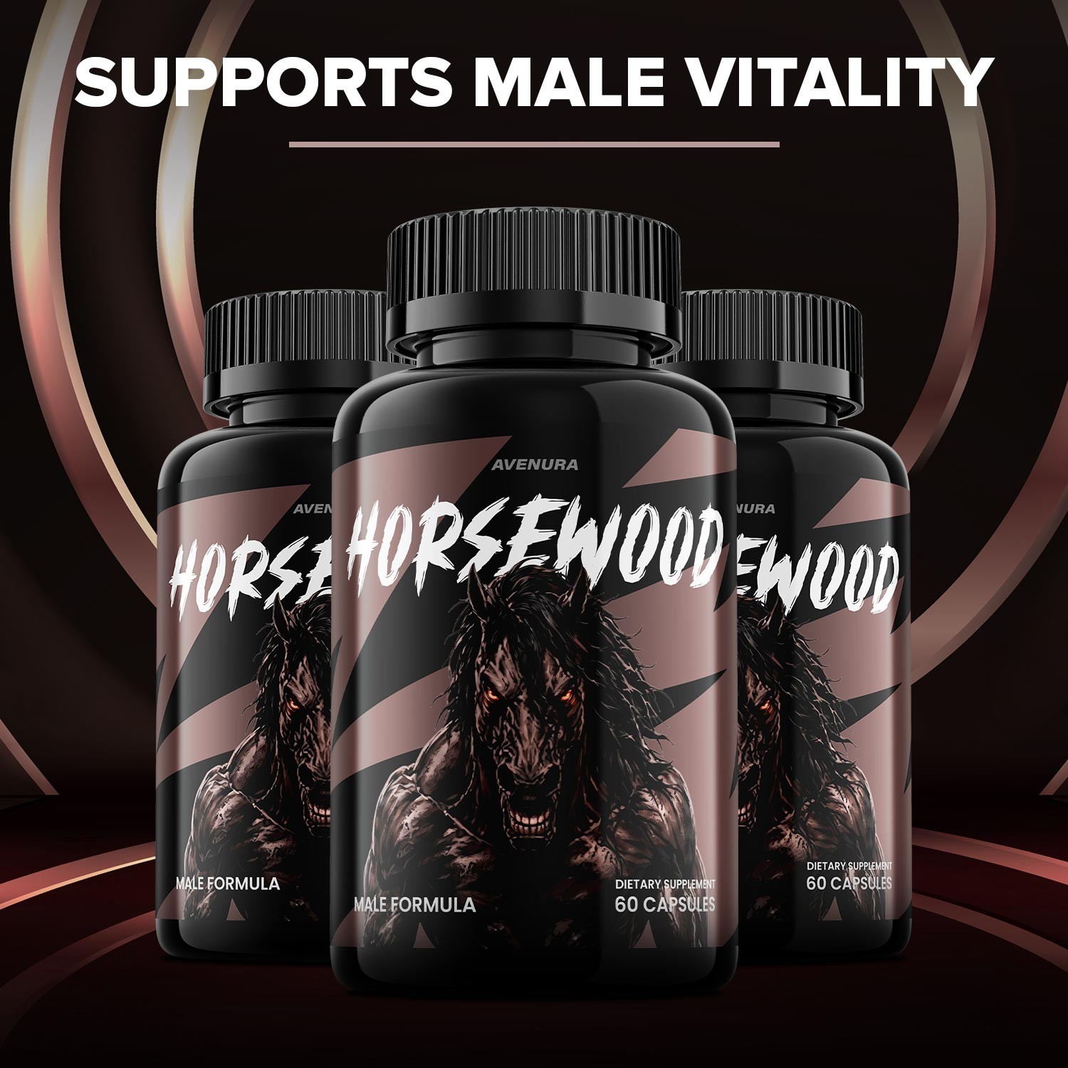 (2 Pack) Horsewood for Men Capsules – Horse Wood Advanced Formula Natural Blend