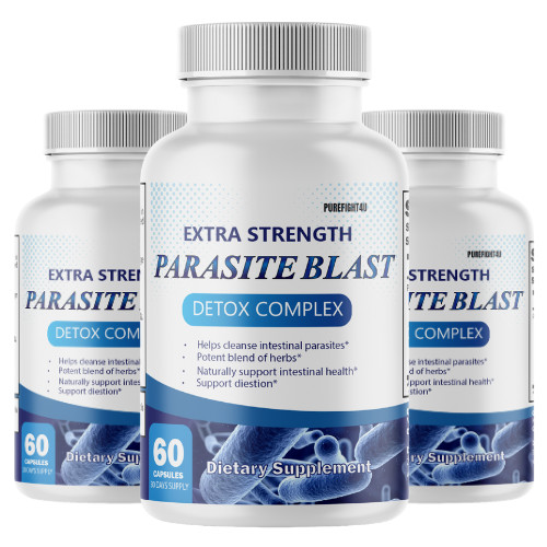 Parasite Blast Cleanse Detox & Toxins Gut Health Supplement – 3 Bottles