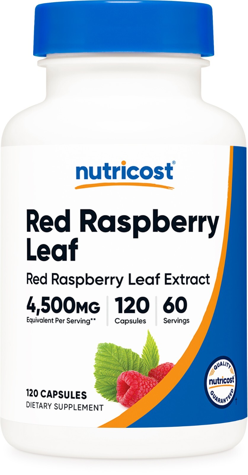 Nutricost Red Raspberry Leaf Extract (4500mg Equivalent) 120 Capsules – Vegan