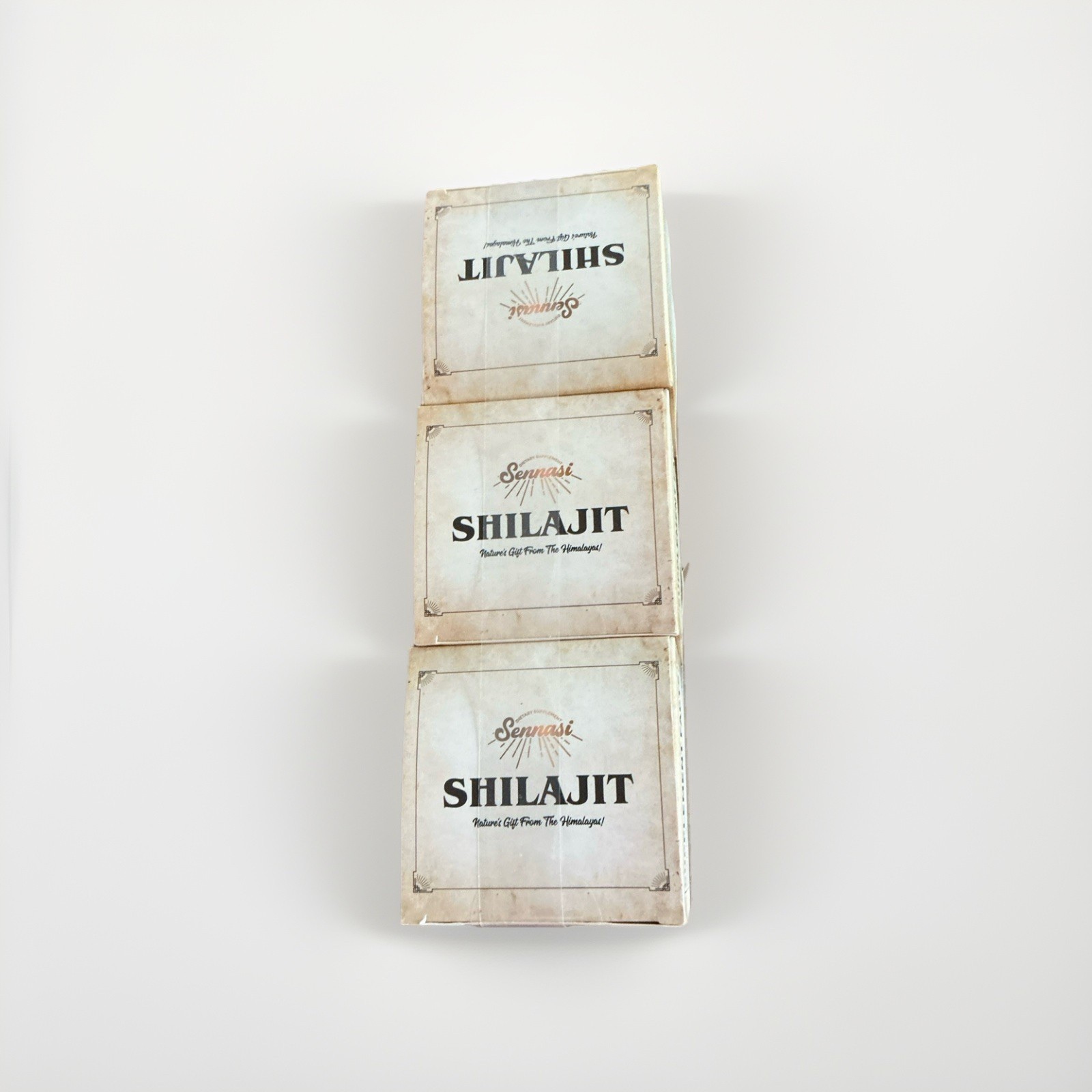 Sennasi Shilajit Resin Pure Himalayan 600mg Pack of 3 Exp 01/27