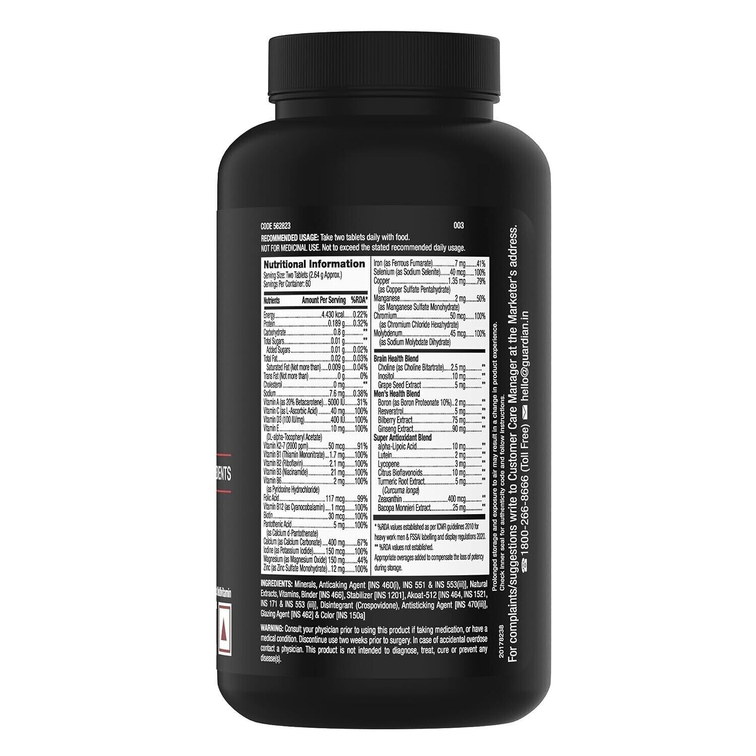 GNC Mega Men 50 Plus Multivitamin Promotes Prostate Health 120 Tablets