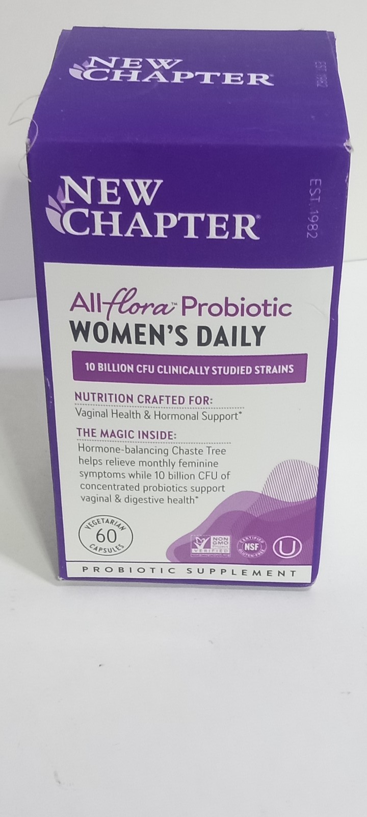 New Chapter All-flora Probiotic Women’s Daily 60 Caps Vaginal Hormonal Support