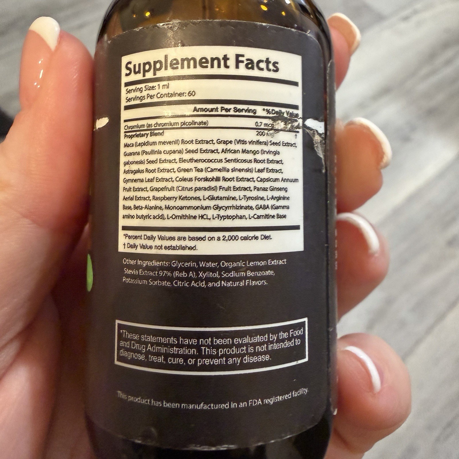 GlucoZenX Support Formula Liquid Dietary Supplement 60ml New Sealed
