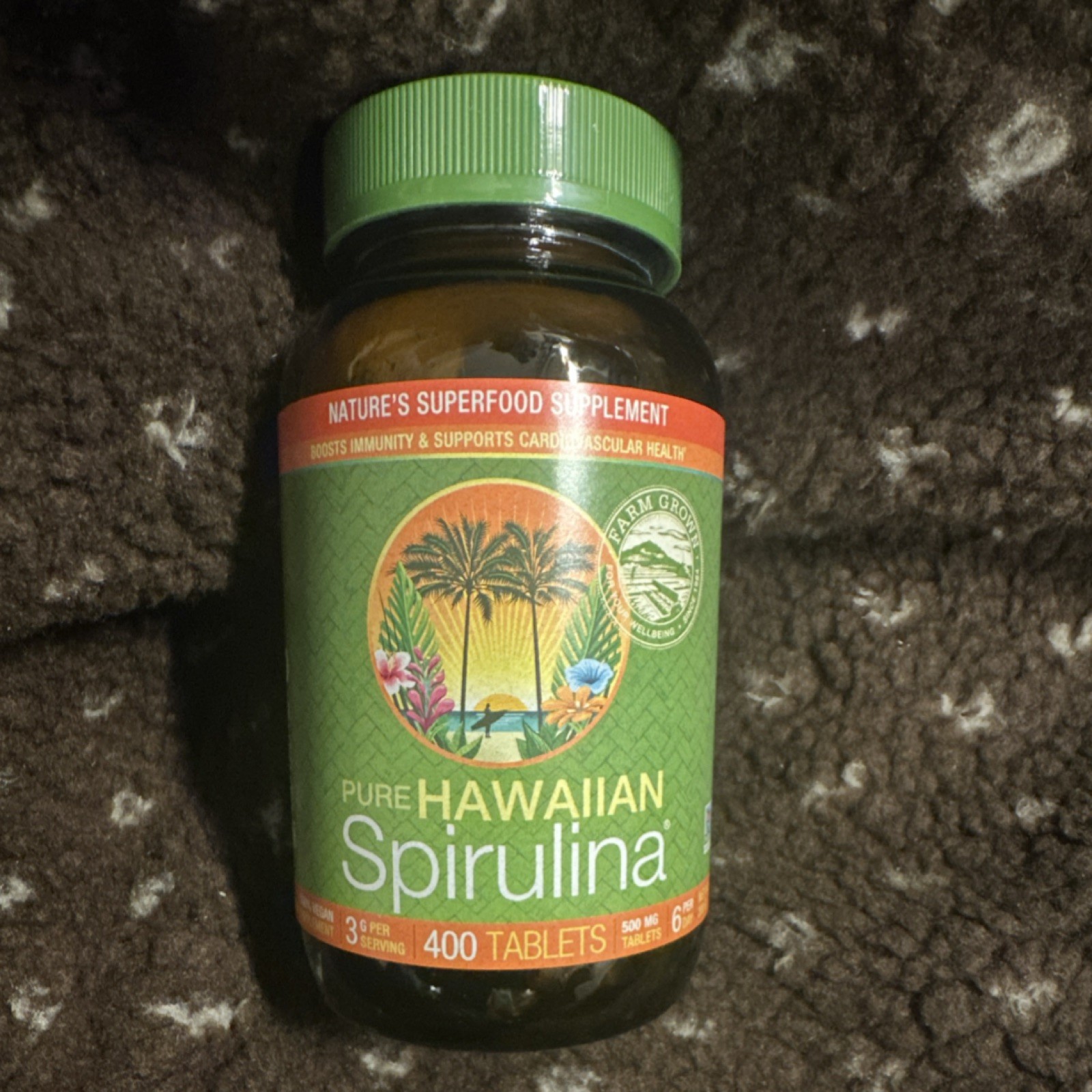 Nutrex Spirulina 500mg 400 Tablets Immunity Cardiovascular Support