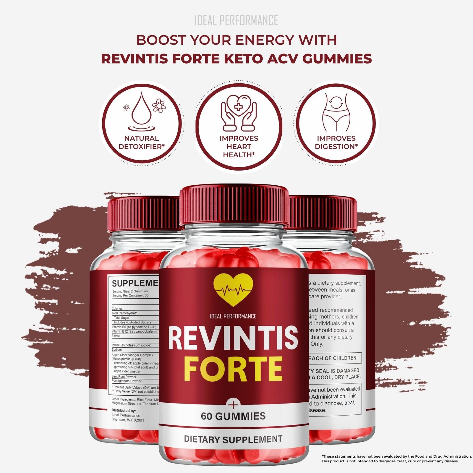Revintis Forte Cardiovascular Health Blood Supplement – 300 Gummies (5 Pack)