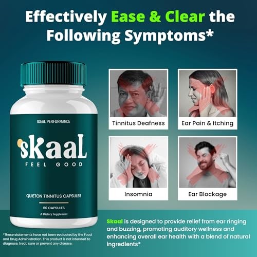 SkaalTinnitus Skaal Tinnitus Relief Supplement – 300 Capsules (5 Pack)