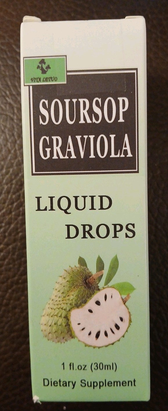 Soursop Graviola Liquid Drops 1 fl oz Liquid Extract Immune Support