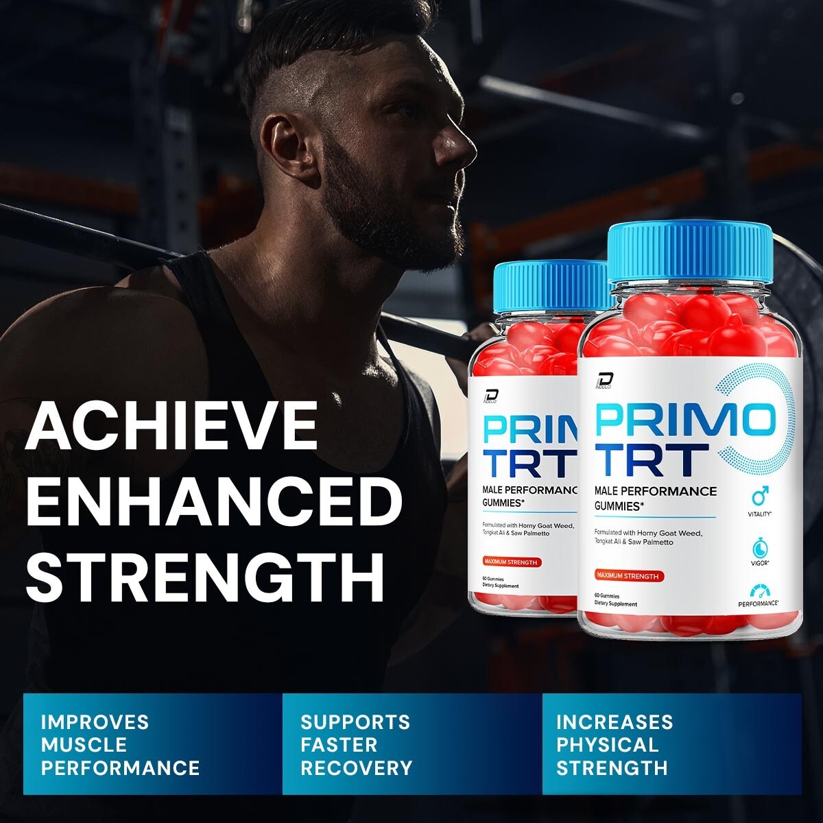 (3 Pack) Primo TRT Gummies for Men – PrimoTRT Male Gummy All-Natural Reviews