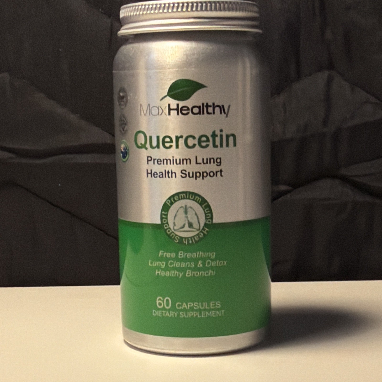 MaxHealthy Quercetin Lung Health Support 100mg 60 Capsules Exp 11/2027