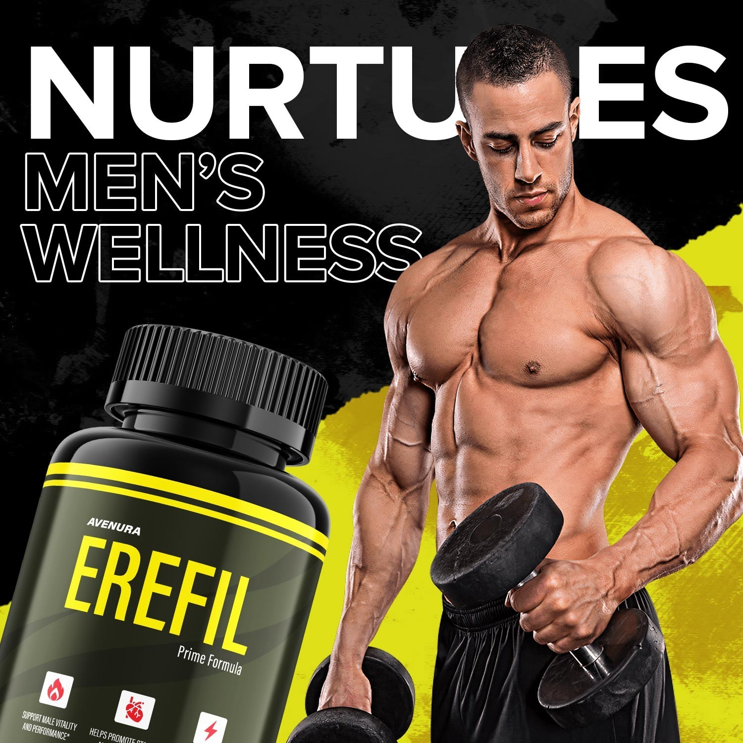 (1 Pack) Erefil for Men Capsules – Erefil Advanced Formula Pills Supplement