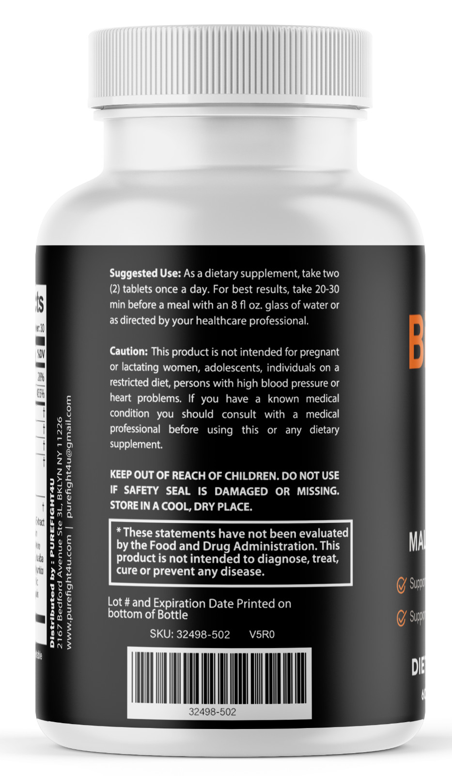 BioXCell Tablets Support Male Performance Supplement – 8 Bottles